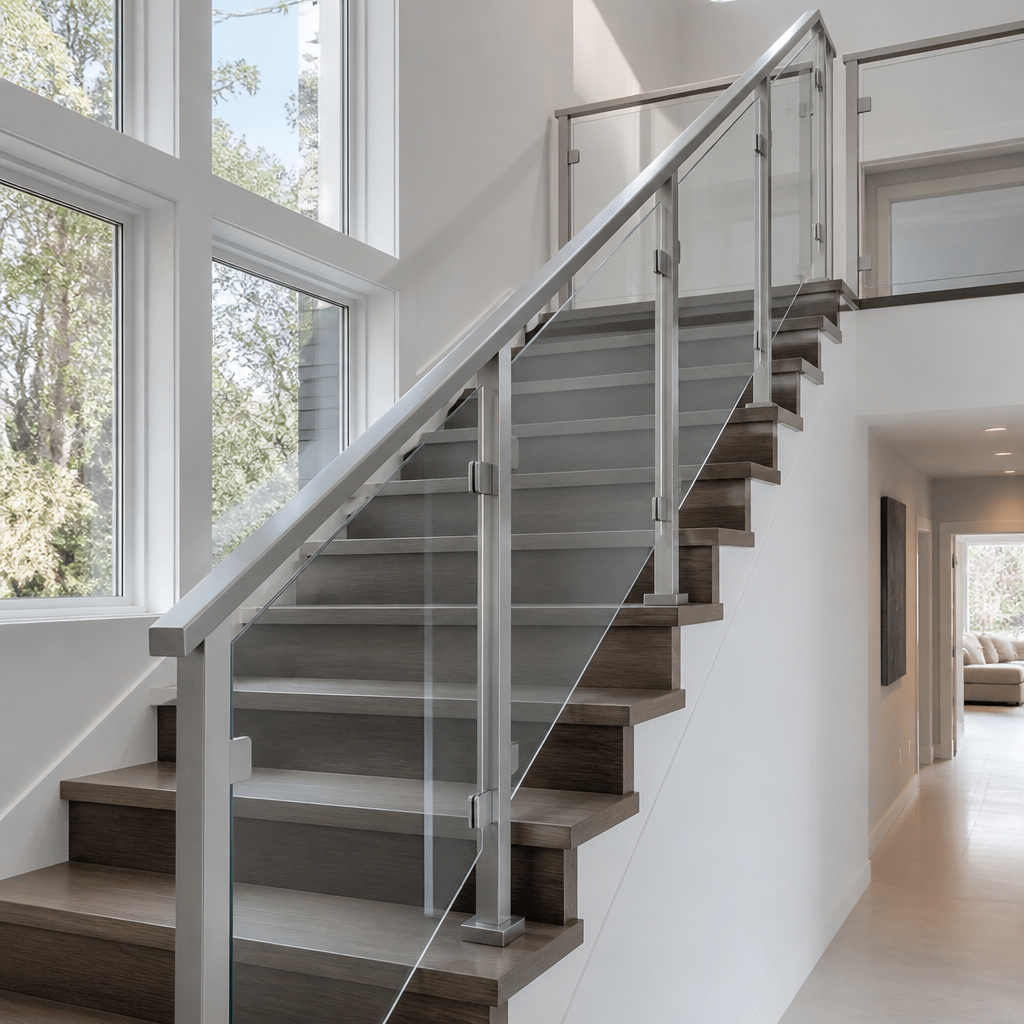 Glass railing system